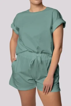 Polski Oliwkowa Piżama z szortami BLISS