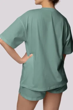 Polski Oliwkowa Piżama z szortami BLISS
