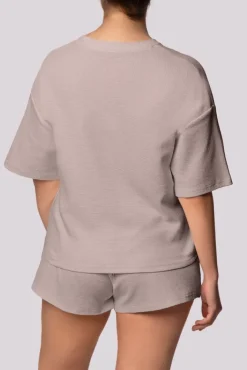 Polski Piżama z szortami COZY Brudny róż