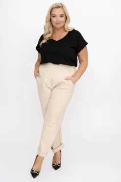 Damskie Włoski Piaskowe Spodnie dresowe HERVEN