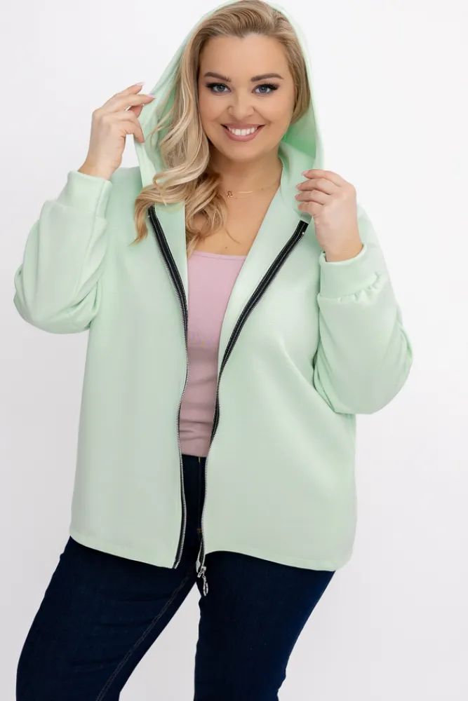 Damskie Włoski Pistacjowa Bluza z kapturem KORDIEN