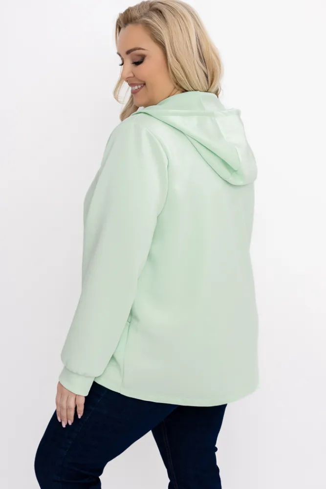 Damskie Włoski Pistacjowa Bluza z kapturem KORDIEN