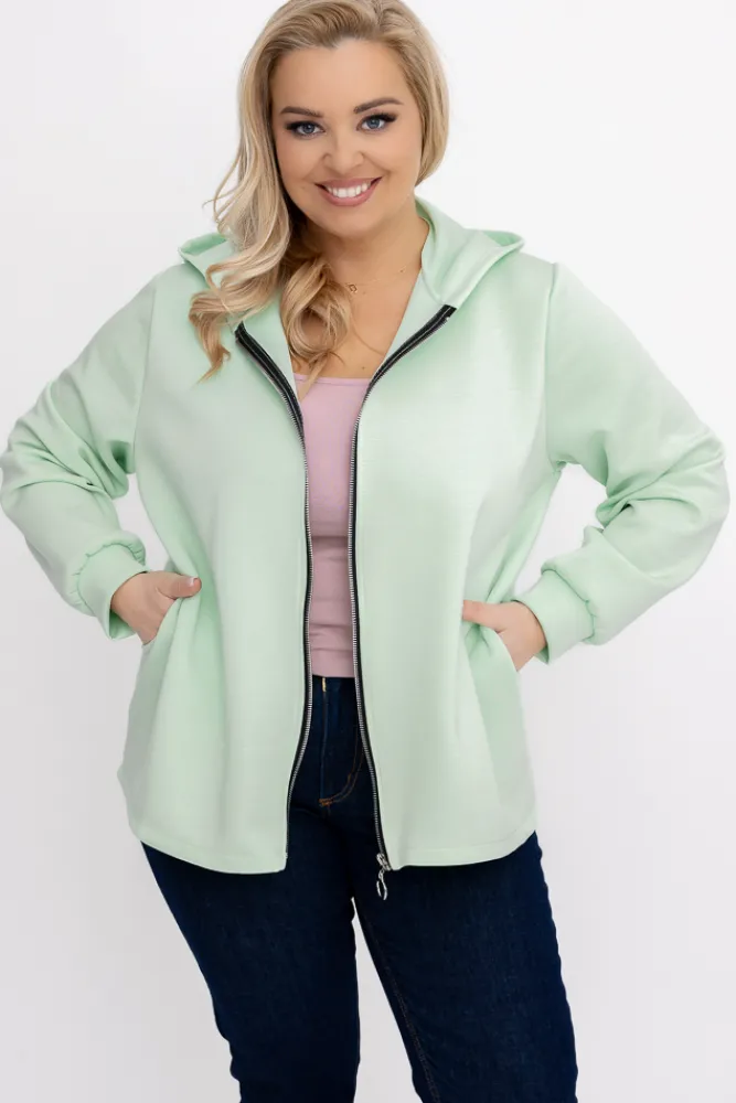 Damskie Włoski Pistacjowa Bluza z kapturem KORDIEN