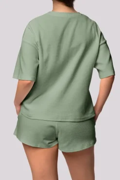 Polski Pistacjowa Piżama z szortami COZY