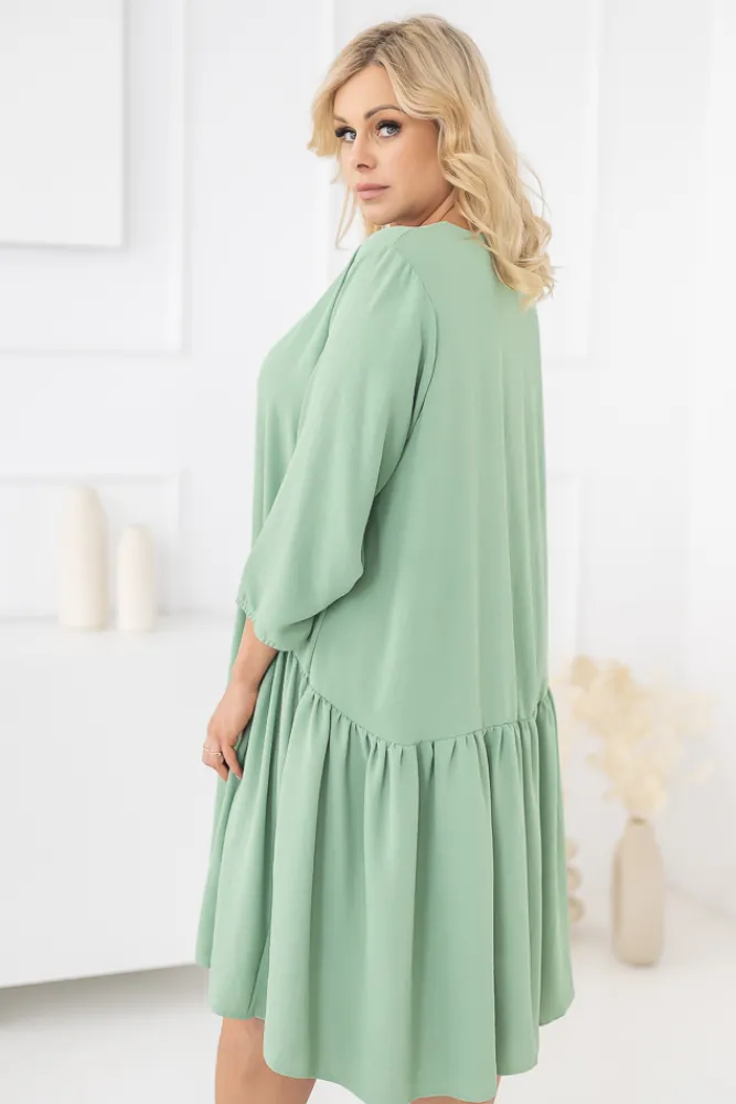 Polski Pistacjowa Sukienka AMANTE