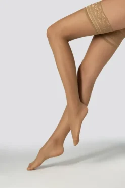 Damskie Polski Pończochy samonośne FELICE 15DEN DAINO