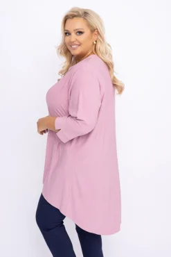 Damskie Polski Pudroworóżowa Bluzka brokatowa VERONI