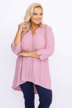 Damskie Polski Pudroworóżowa Bluzka brokatowa VERONI