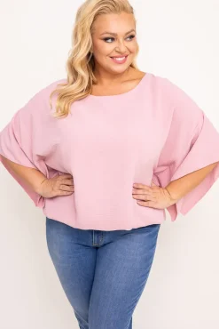 Damskie Polski Pudroworóżowa Bluzka ETERNAL