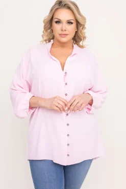 Damskie Polski Pudroworóżowa Koszula KERI