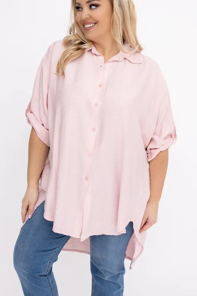 Damskie Włoski Pudroworóżowa Koszula TERIEN