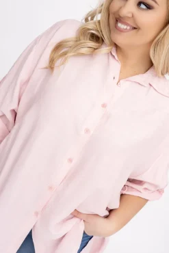 Damskie Włoski Pudroworóżowa Koszula TERIEN