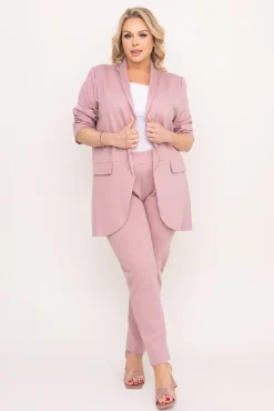 Damskie Polski Pudroworóżowa Marynarka CINTA