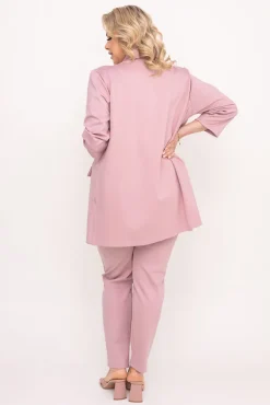 Damskie Polski Pudroworóżowa Marynarka CINTA