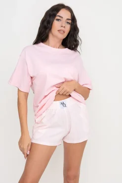 Polski Pudroworóżowa Piżama z szortami JOYIN