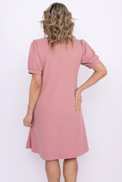 Włoski Pudroworóżowa Sukienka BERGIA