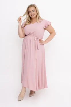 Polski Pudroworóżowa Sukienka BLANCY