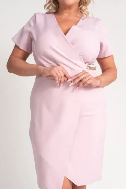 Polski Pudroworóżowa Sukienka PEIROSA