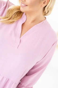 Polski Pudroworóżowa Sukienka TUTI