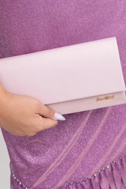 Damskie Pudroworóżowa Torebka kopertowa VISINO