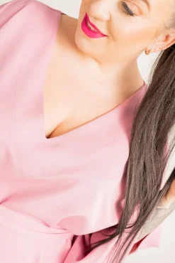 Damskie Polski Pudroworóżowa Tunika KIMI