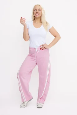 Damskie Włoski Pudroworóżowe Spodnie dresowe DENVIE