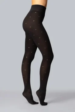 Damskie Polski Rajstopy CARO 60DEN BLACK