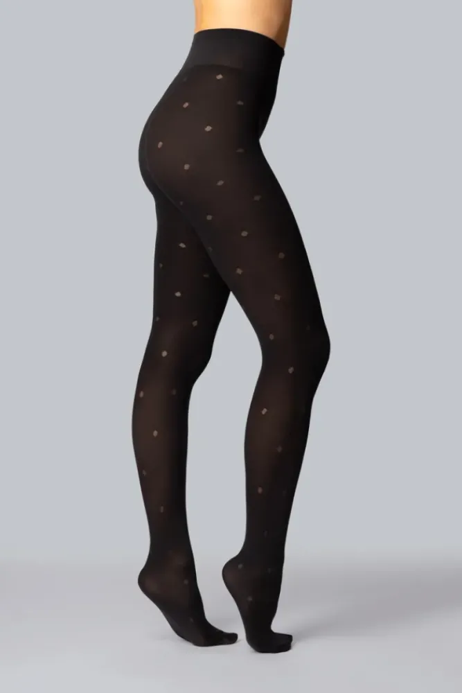 Damskie Polski Rajstopy CARO 60DEN BLACK