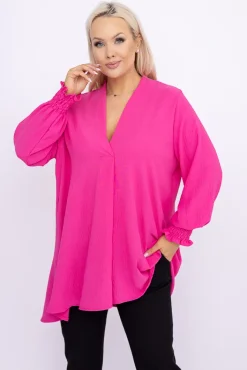 Damskie Włoski Różowa Koszula BENSORI