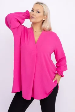 Damskie Włoski Różowa Koszula BENSORI