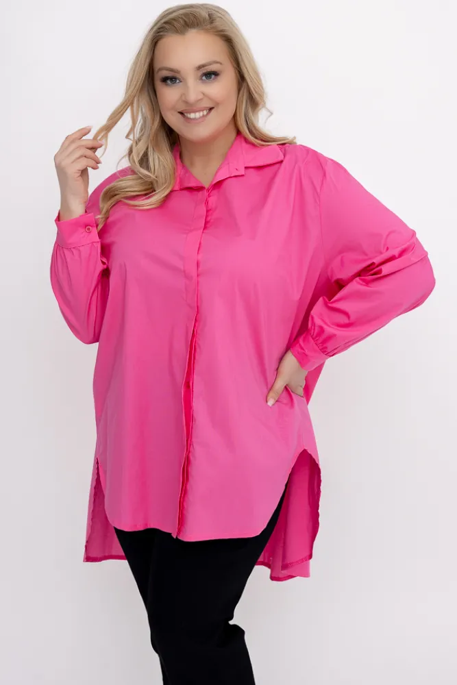 Damskie Włoski Różowa Koszula TENSERI