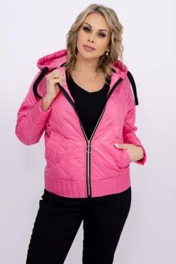 Damskie Polski Różowa Kurtka wiosenna VEDERI