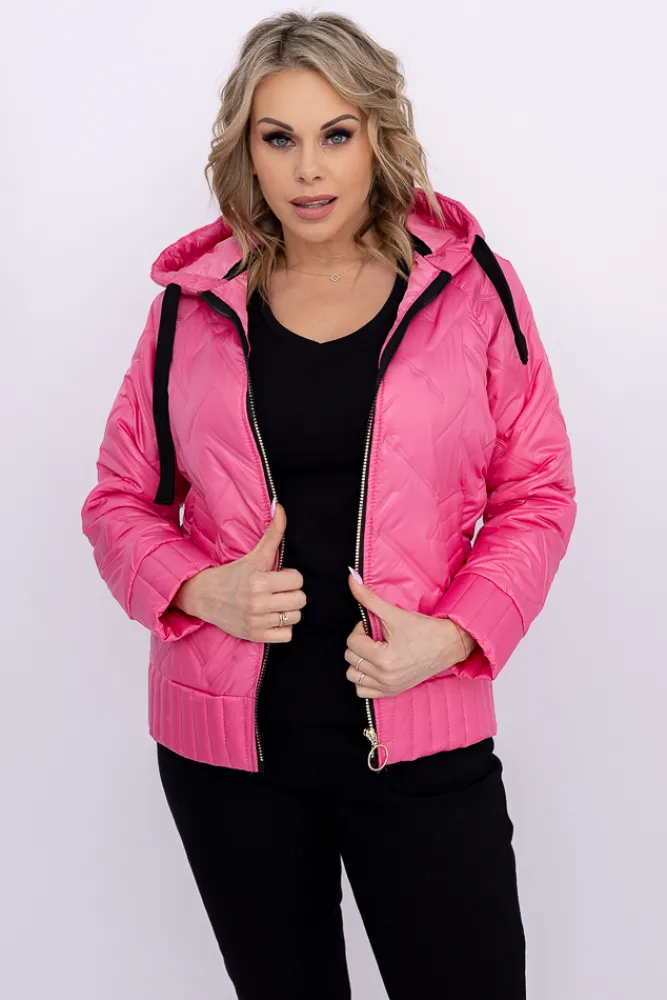 Damskie Polski Różowa Kurtka wiosenna VEDERI