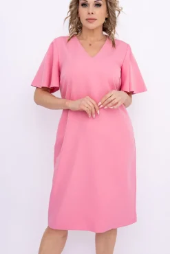 Polski Różowa Sukienka PARMI