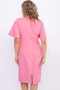 Polski Różowa Sukienka PARMI