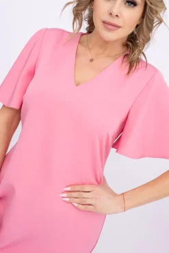 Polski Różowa Sukienka PARMI