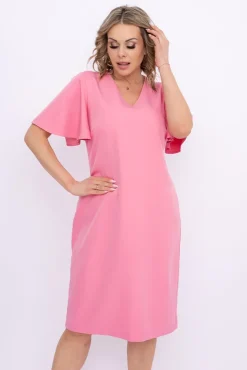 Polski Różowa Sukienka PARMI