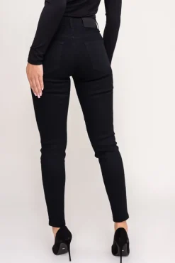 Damskie Polski Spodnie jeansowe czarne WALK