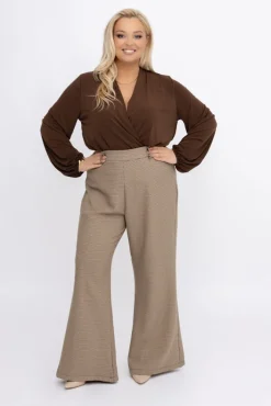 Damskie Włoski Spodnie w pepitkę RAGAZI