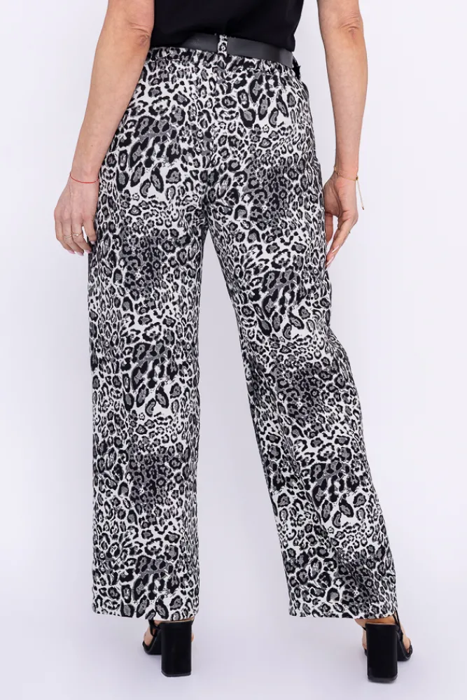 Damskie Polski Spodnie z paskiem ENGELIO Wzór 2