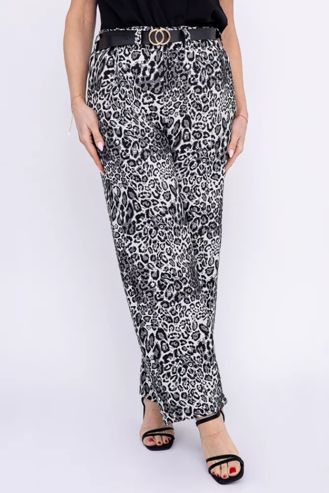 Damskie Polski Spodnie z paskiem ENGELIO Wzór 2