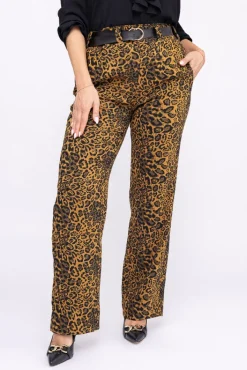 Damskie Polski Spodnie z paskiem ENGELIO Wzór 1