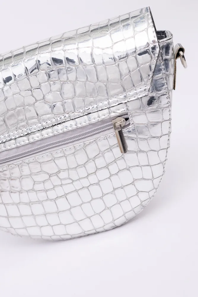 Damskie Srebrna Torebka CRONTI