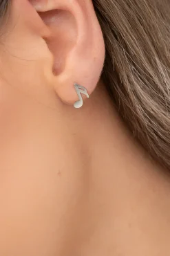 Srebrne Kolczyki Nutki NONNI