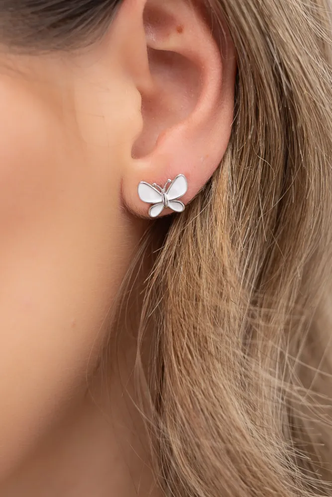 Srebrne Kolczyki ze srebra BUTERIO