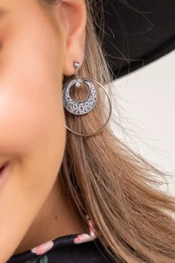 Srebrne Kolczyki ze stali chirurgicznej ERUZIO