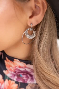 Srebrne Kolczyki ze stali chirurgicznej ERUZIO