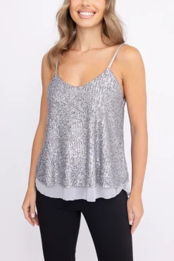 Damskie Włoski Top z cekinami BATUMI