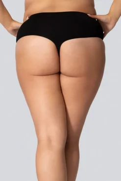 Polski Stringi wyszczuplające MID-WAISTED SMOOTHWEAR ONYX