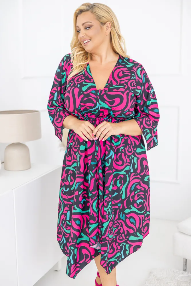 Polski Sukienka asymetryczna DARLIN Wzór 2